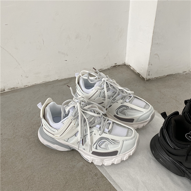 Ületamatult kvaliteetsed isa meeste Instagrami superkuumad Harajuku spordijalatsid Korea väljaandest, vabaaja ja mitmekülgsed jooksujalatsid paaridele._voghion.com