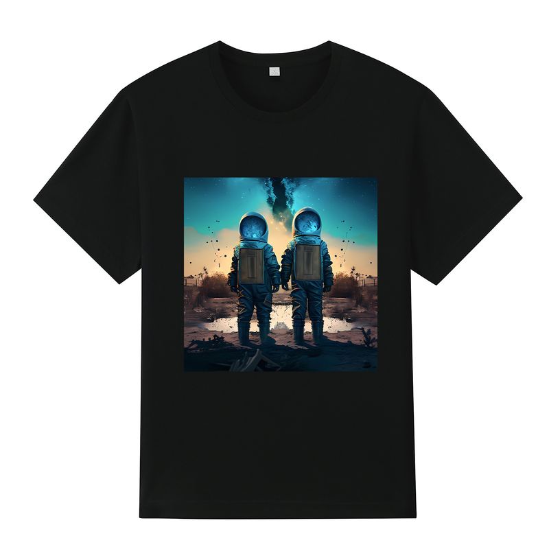 Vêtements pour hommes pollution, radiation nucléaire, eaux usées nucléaires, essais nucléaires, design créatif, col rond imprimé, t-shirt décontracté à manches courtes_voghion.com