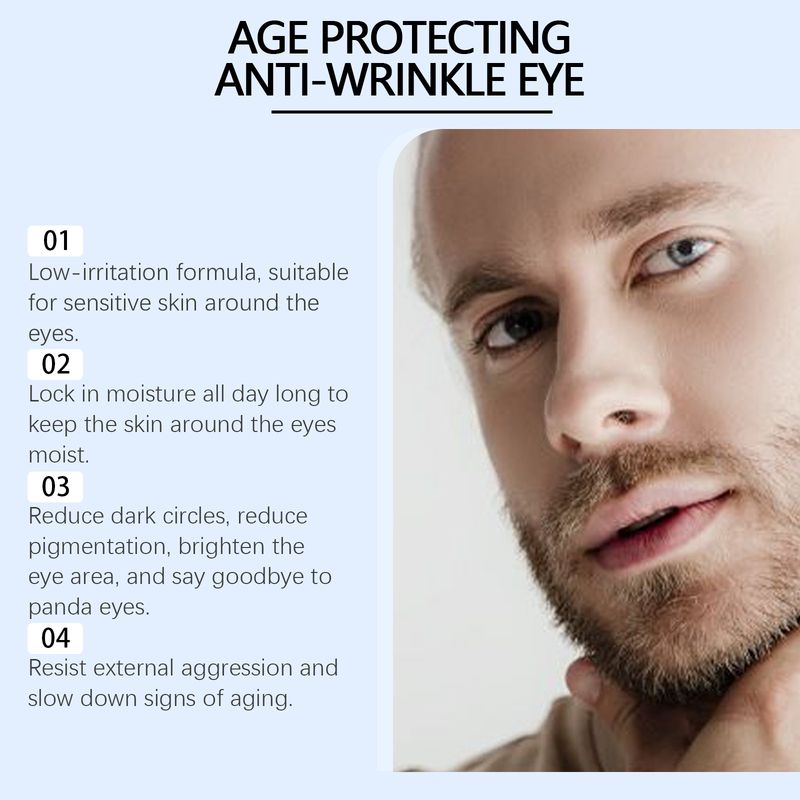 East Moon Men's Multi-Effect Light Line Eye Cream Hydrates, Reduces Eye Bags And Improves Fine Line Repair Cream_voghion.com