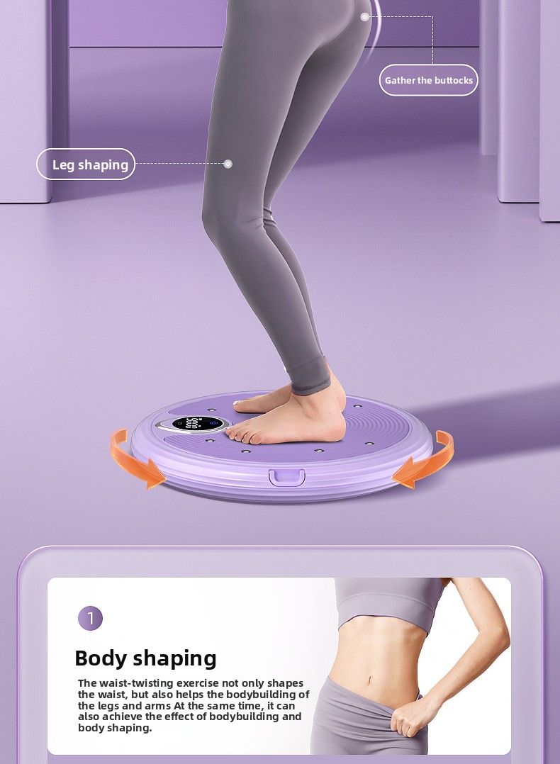 Akıllı Plaka Ev Zayıflama Sihirli Bel Bükme Makinesi Masaj Kilo Verme Egzersizi Döner Büküm Erkek Fitness Ekipmanları_voghion.com