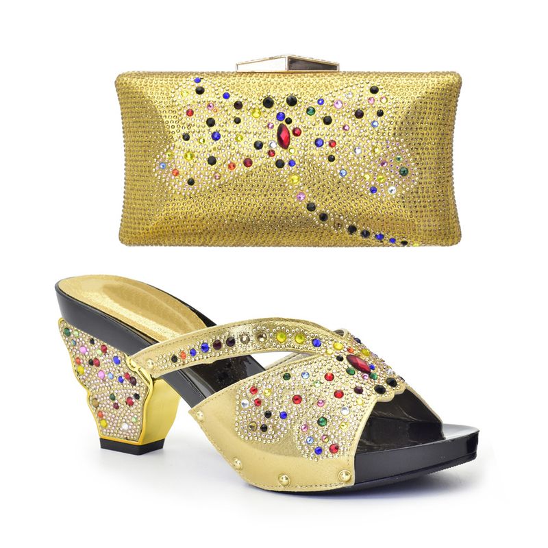 Dragonfly Party shoe bag set Dance Party slide Mop with rhinrhino clutch high heels flip-flops_voghion.com