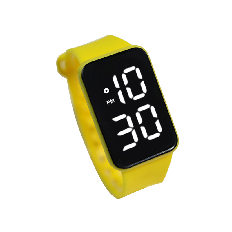 Xinweiqing Orologio digitale LED quadrato multiuso elettronico con controllo touch per coppia casual per esterni_voghion.com