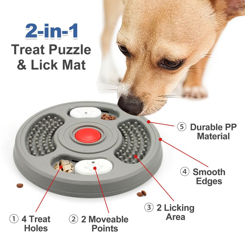 Neu Lecken Platte Verstecken Lebensmittel Haustier Spielzeug Langeweile Relief Training Intelligenz Langsam Feeder Abschließbar Hund_voghion.com