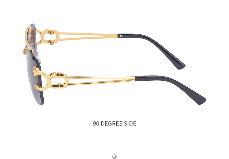 Nye retro kantløse solbriller til mænd Steampunk solbriller Kvinder Punk modebriller Vintage nuancer Gafas De Sol Sonnenbrill Sun_voghion.com