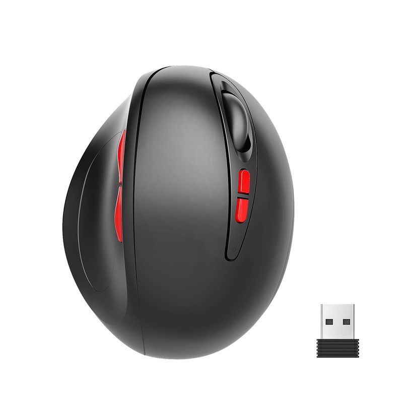 2,4G traadita 2400 dpi ergonoomiline vertikaalhiir kontorimäng_voghion.com