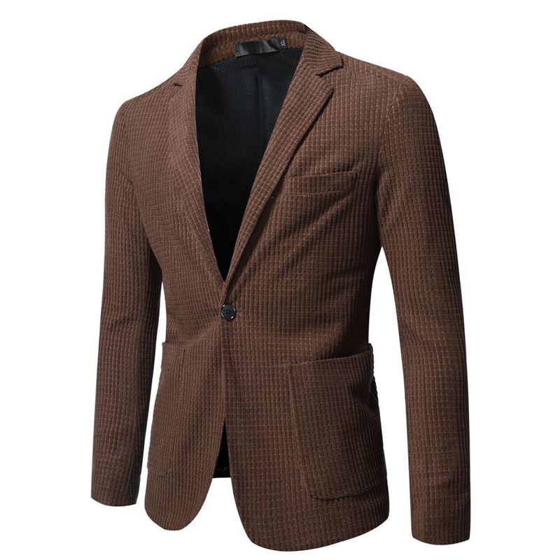 Giacca da uomo in velluto a coste britannico slim fit versione coreana casual da uomo 2024_voghion.com