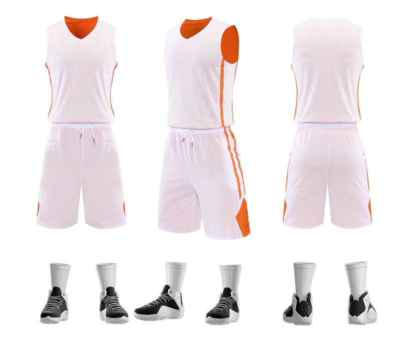 Durable double-sided jersey set for men, printed college student competition training uniform, basketball jersey, team_voghion.com