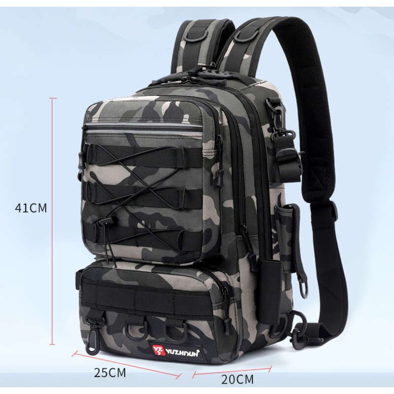 New Single And Double Shoulder Multi Functional Waist Sports Outdoor Large Capacity Luya Rod Fishing Gear Bag_voghion.com