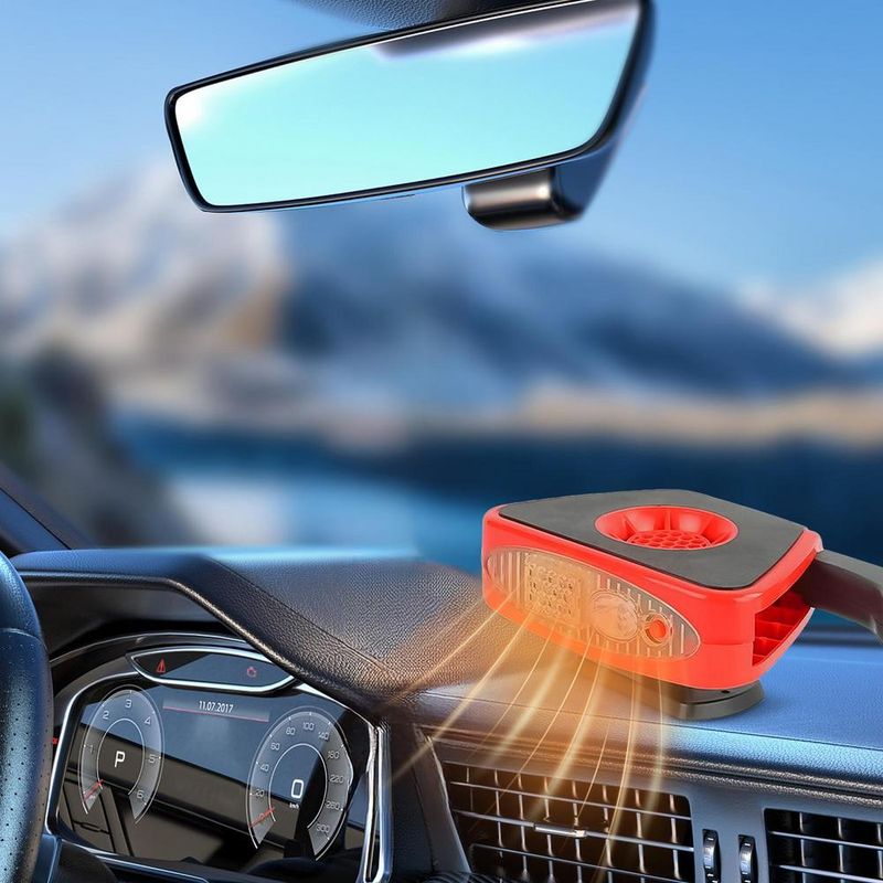 Autotilan huurteenpoisto Kannettava tuulilasi Deer Heater Välittömästi lämmitettävä auto_voghion.com
