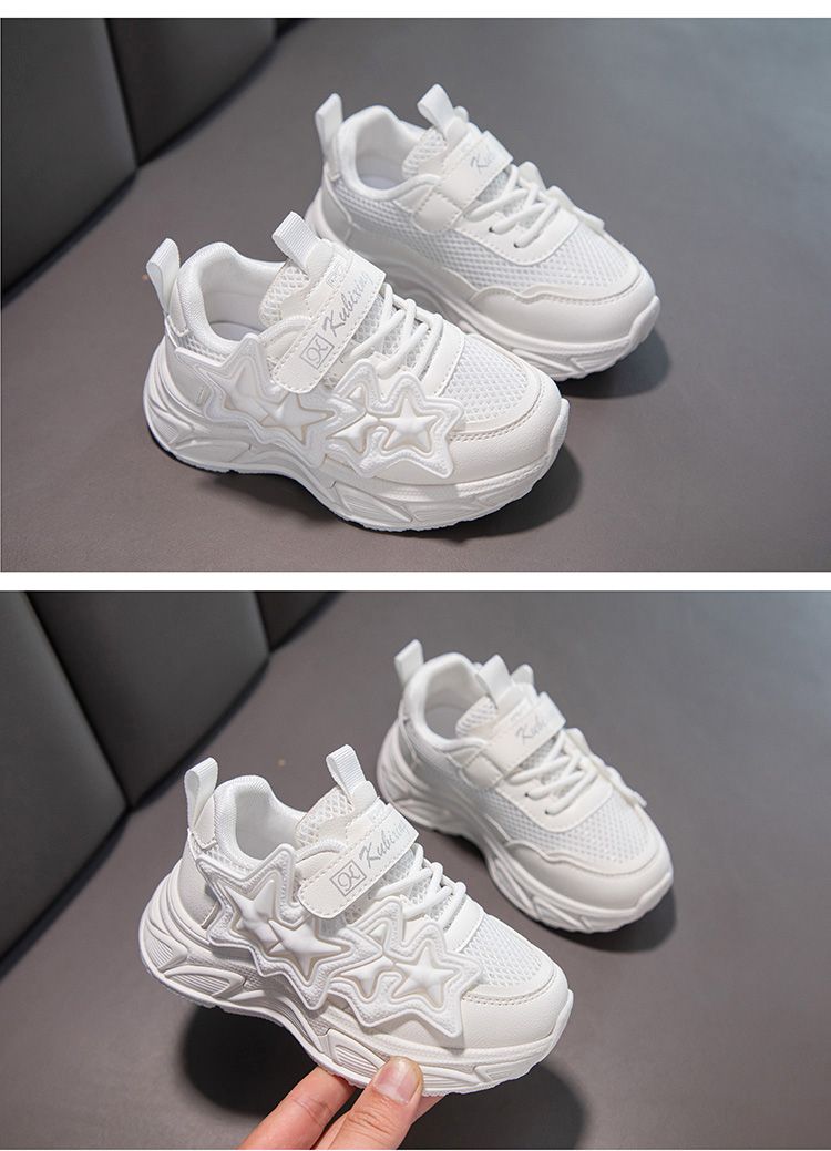 Baskets printemps-automne 2024, nouveautés pour étudiantes, semelles souples, blanches, pour enfants, petites filles, respirantes et encombrantes_voghion.com