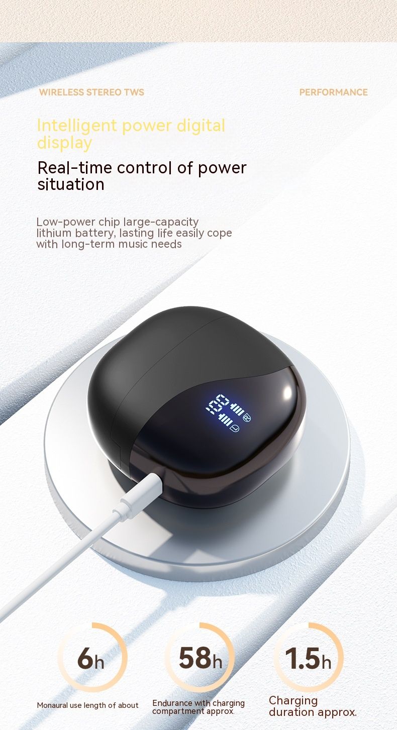 Nová bezdrátová sluchátka M62 s Bluetooth 5.0, vysoce kvalitním kostním vedením a nízkou latencí, OWS Sports_voghion.com