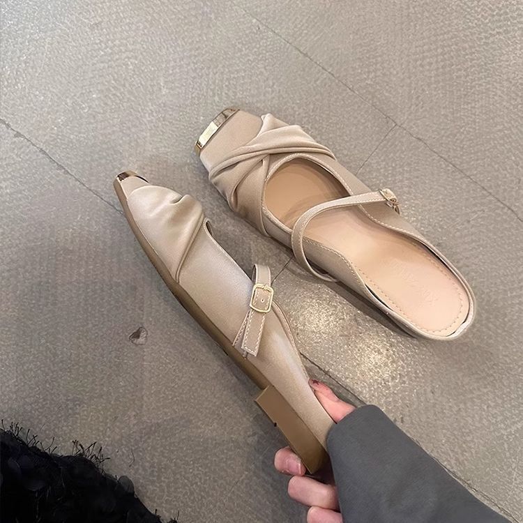 Baotou Women's Half Slippers 2025 Summer New French Increase Slippers_voghion.com