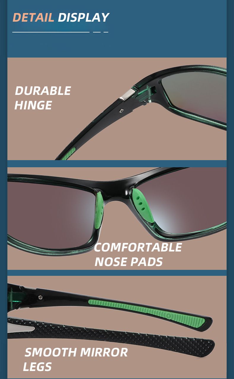 Sportowe okulary przeciwsłoneczne z polaryzacją dla kobiet i mężczyzn, okulary rowerowe, okulary do jazdy samochodem i wędkowania 120_voghion.com