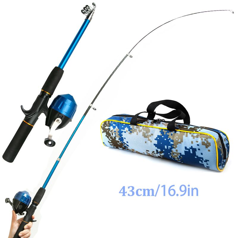 Children's Full Set Rod For Kids Beginners Novice Mini Short Section Lure Sea Fishing_voghion.com