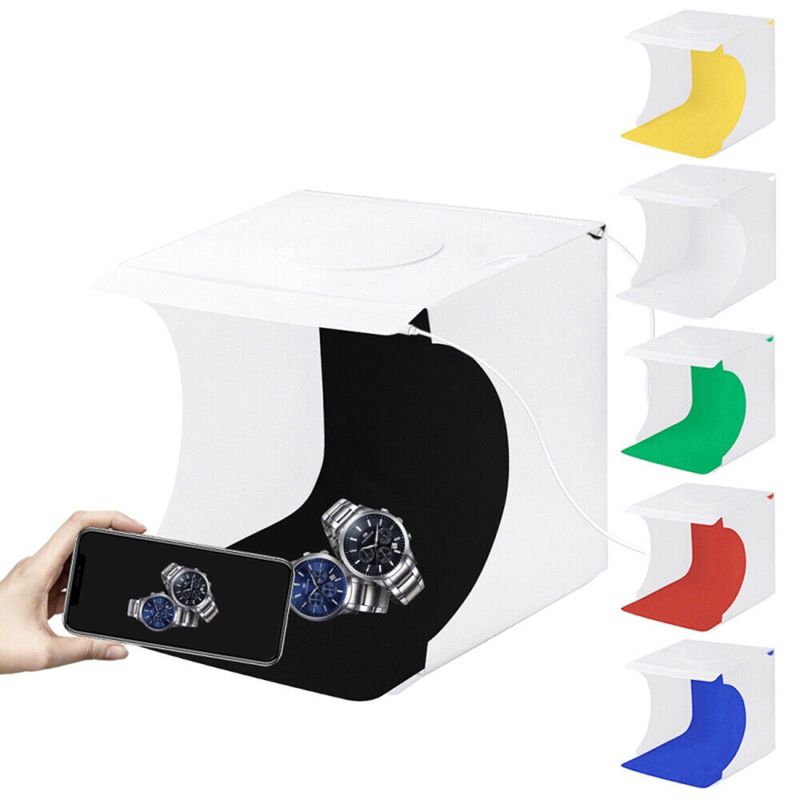 PULUZ Photo Studio Backdrop Mini Foldable Shooting Tent Photography Light Box UK_voghion.com