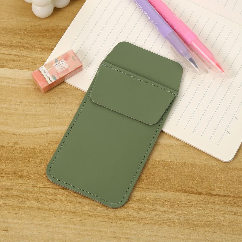 Creatieve PU leren etui met grote capaciteit, dubbele duurzame draagbare etui met zak, multifunctionele dokters- en verpleegsterspen_voghion.com