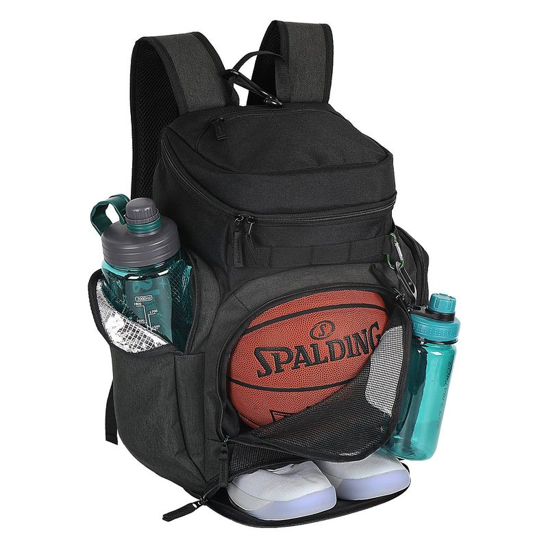 Große Basketballtasche, Trainingsrucksack mit großer Kapazität, Reise-Computerrucksack für Herren, bietet Platz für Schuhe, mehrfarbige Schultasche_voghion.com