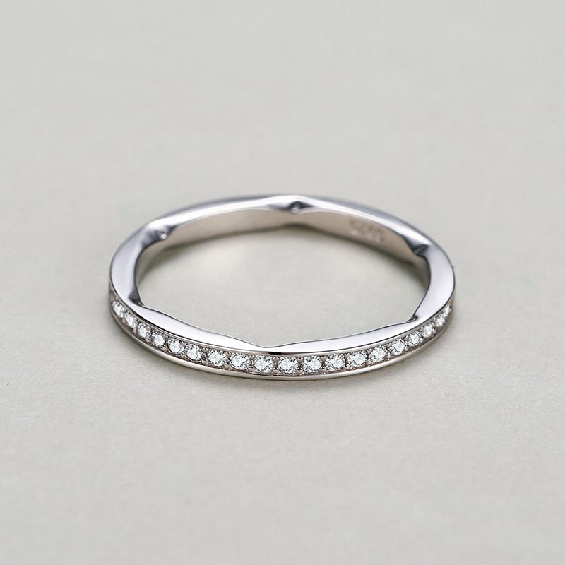 Tancise Anello in argento con zirconi classici Gioielli da donna Promessa di nozze Regalo per feste_voghion.com