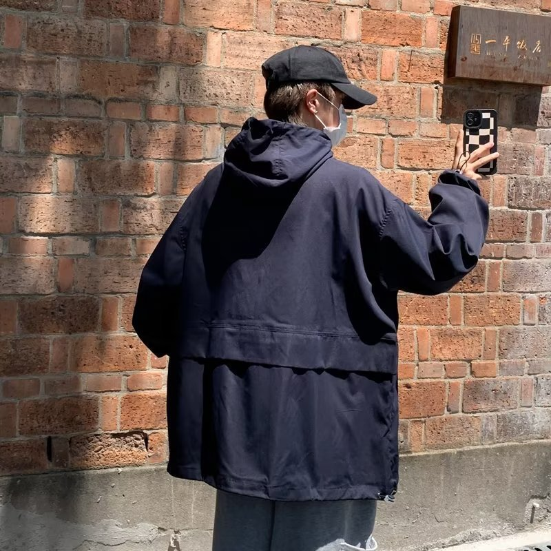 Giacca Charge, pullover funzionale con mezza cerniera, alla moda, primaverile e autunnale, da uomo di High Street americano, vestibilità ampia e funzionale_voghion.com