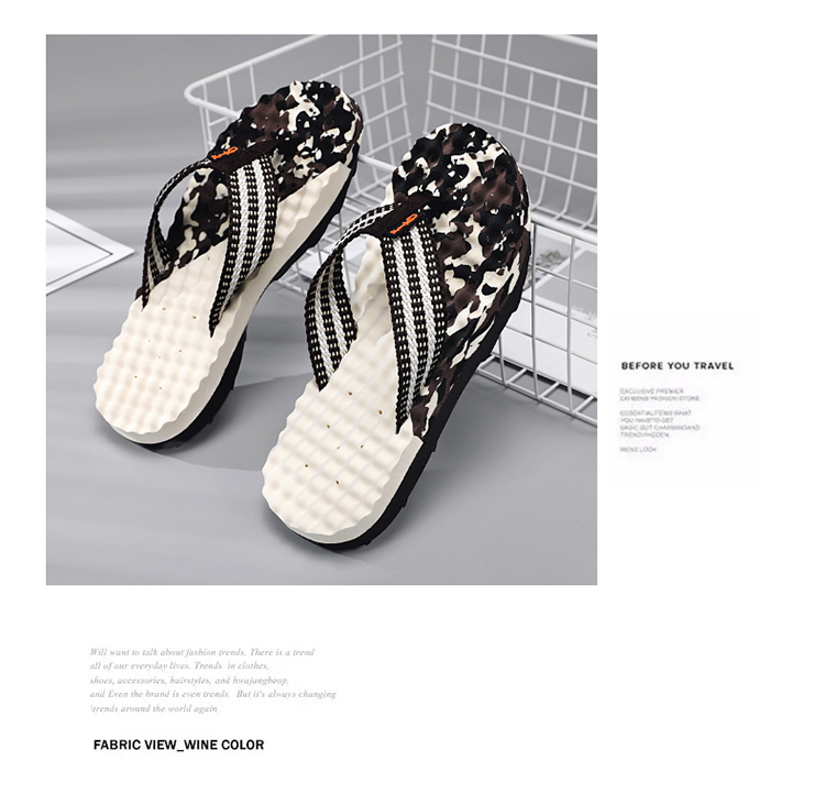 Men’s Non Slip Flip Flops Arch Thong Sandals Outdoor Beach Walking Slippers_voghion.com