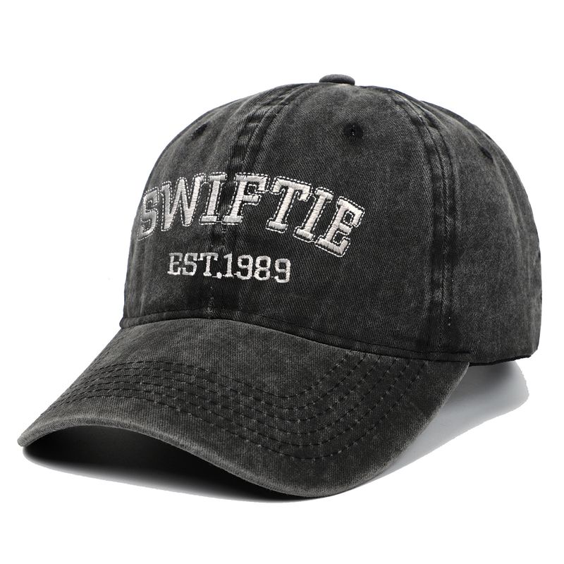 Gorra de béisbol unisex bordada con el alfabeto de 1989, gorra vintage para papá_voghion.com