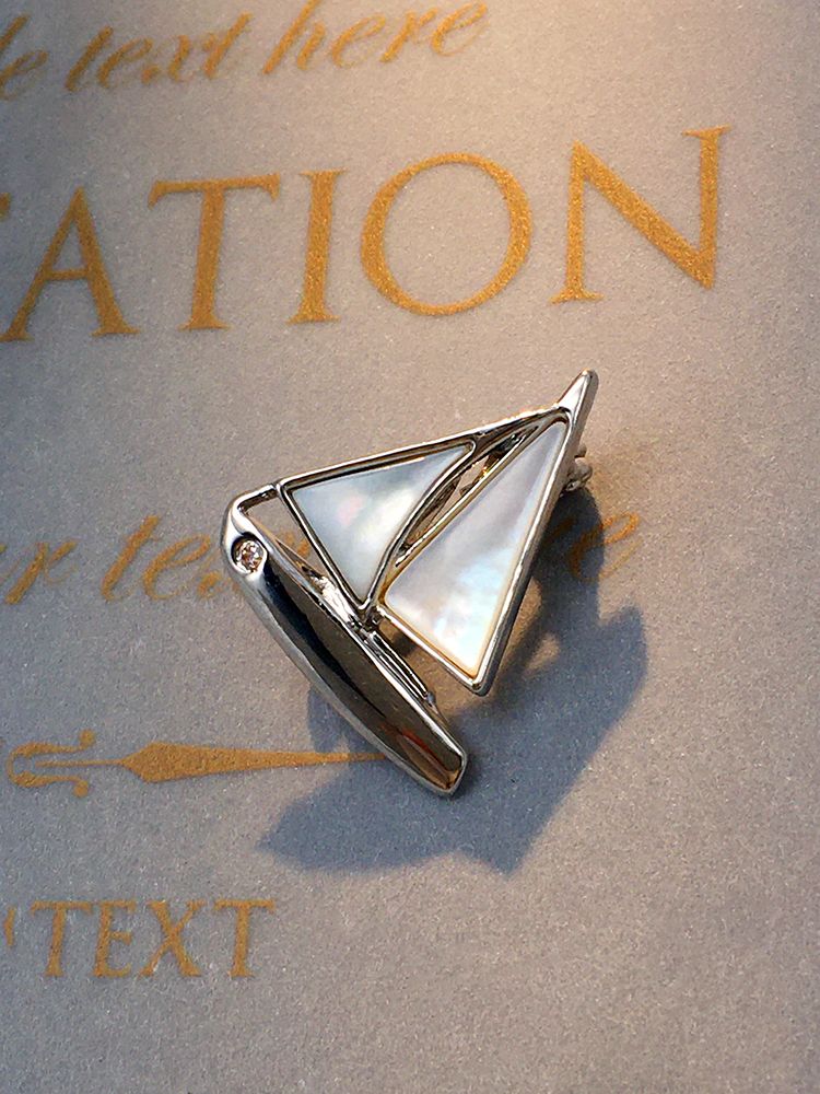 Spilla da uomo D.M.D/Dimanda Sailing, mini spilla Smooth Sail, accessori per abiti alla moda e personalità_voghion.com