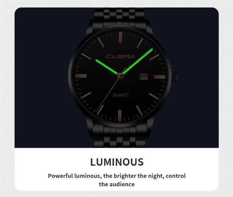 Herrenuhr Kalender Sport Herrenuhr Business Einfach Wasserdicht_voghion.com