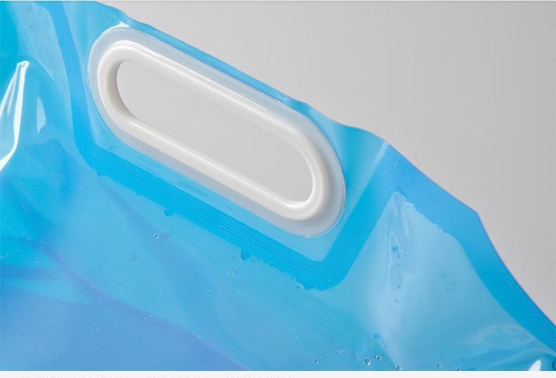 Tragbare faltbare Aufbewahrungstasche für den Außenbereich, Kunststoffblase, Wassertransport, Sport, Wandern, Bergsteigen, Ausguss mit großer Kapazität_voghion.com