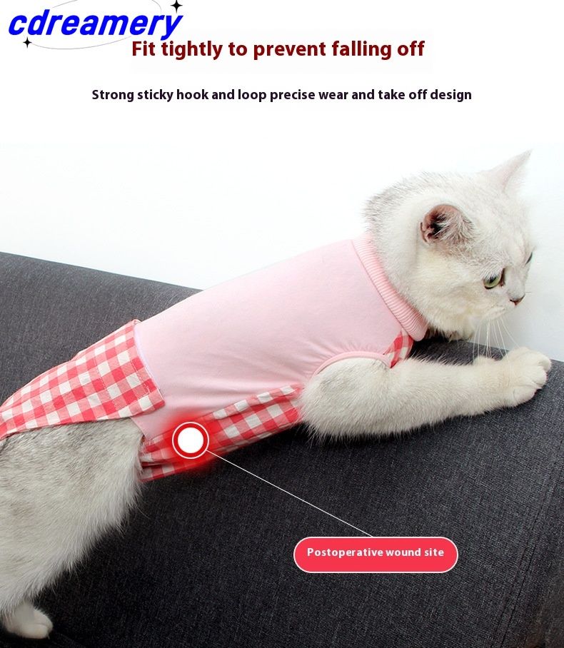 Doton Ny Steriliseringsdräkt För Katter Efter Operation Skyddskläder Med Hög Sträckbar Modal_voghion.com