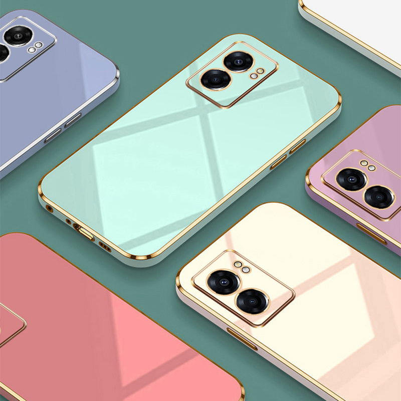 Luxus Quadratische Beschichtung Telefon Fall Für OPPO A54s Fall oppo A77 A73 A31 A74 A54 5G A94 A56s A57S a77S A57 A16 Stoßfest Zurück Abdeckung_voghion.com