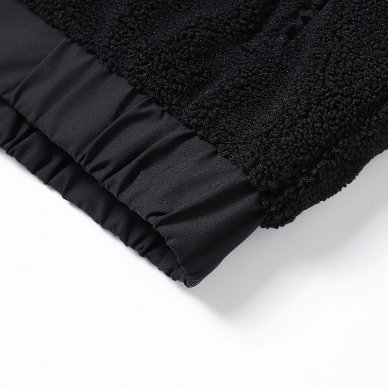 Giacca in pile Teddy da uomo con collo alto, cappotto invernale casual con cerniera, giacca leggera e calda foderata in pile per uomo_voghion.com