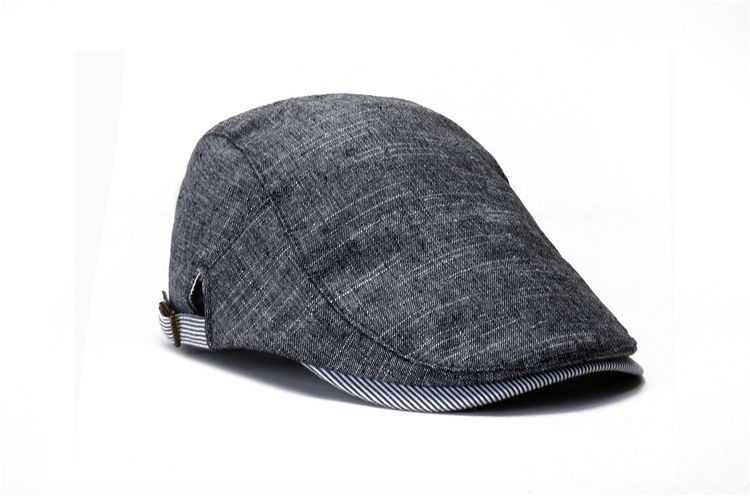 Cappello da uomo autunnale con lingua d'anatra, in cotone britannico, alla moda, traspirante, semplice e casual, versatile, stile bacca_voghion.com
