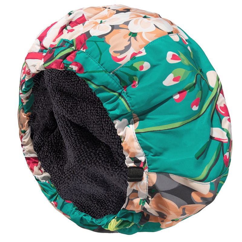 touca de banho touca de cabelo seco touca adulta estampada elástica fivela ajustável camada dupla à prova d'água tamanho grande touca de dormir_voghion.com