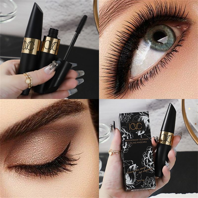Mascara ICVC Mascara Nero, Impermeabile, Spesso, Curvo, A Lunga Durata e Non Sbavato_voghion.com