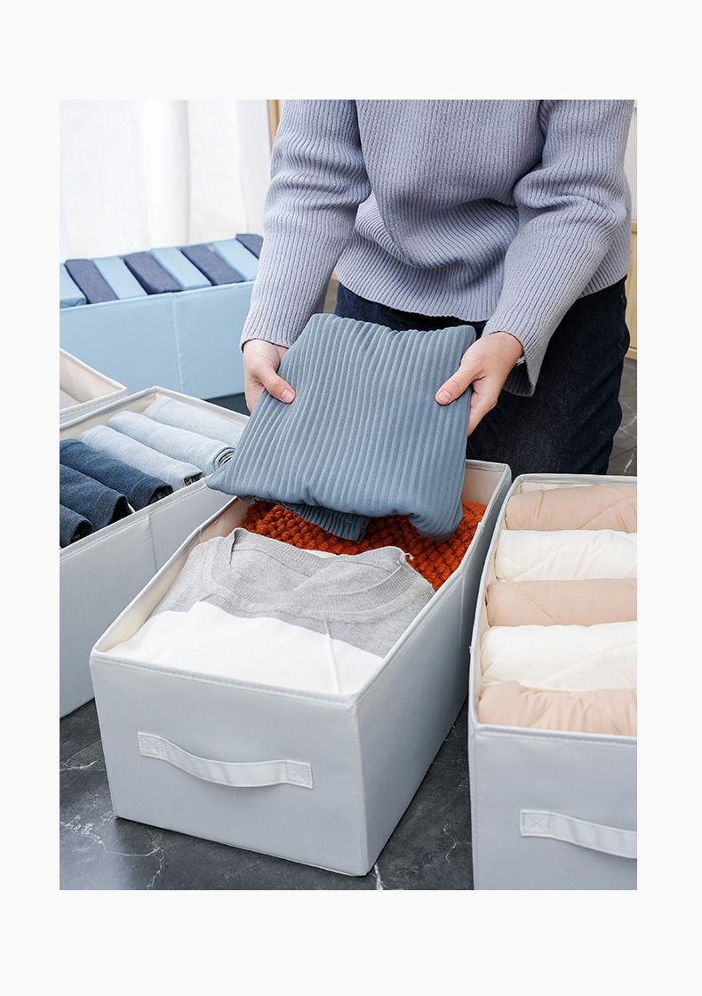 Aufbewahrung Kleiderschrank Aufbewahrungsbox Faltbare Stoffbox Aufbewahrungsbox Korb Schrank Baby Kleidung Box_voghion.com