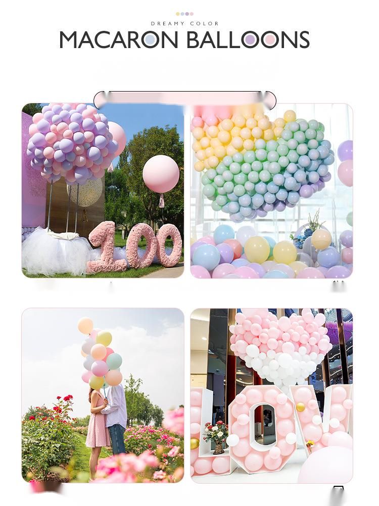 10 Zoll (25 cm) großer, 2,2 g schwerer Macaron-Ballon, matt, ideal für Geburtstagsfeiern, Hochzeiten und andere Veranstaltungen._voghion.com