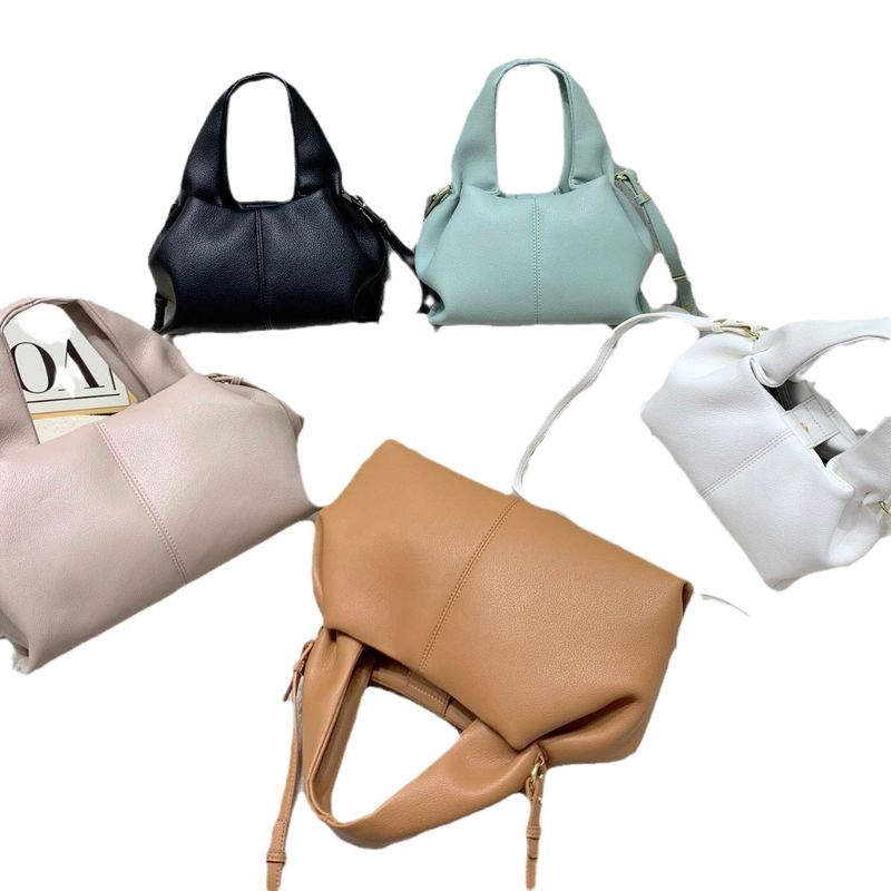 French Niche Brand 2024 New Versatile Fashion Solid Color Lunch Box Handbag Shoulder Crossbody Women's Bag_voghion.com