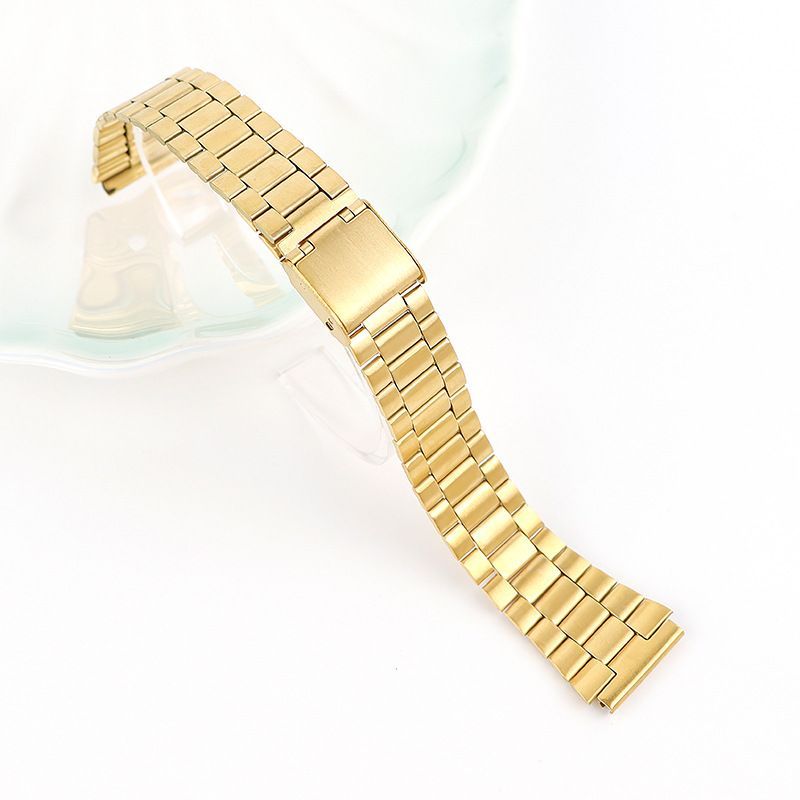 Tre cinturini in acciaio inossidabile, cinturino in metallo e bambù, accessori universali per smartwatch_voghion.com