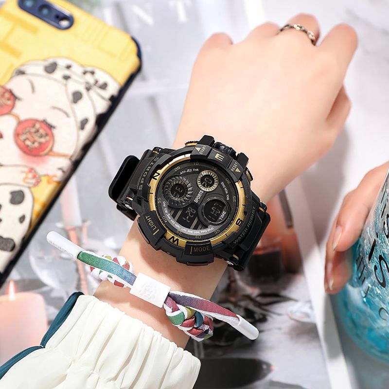 Orologio per bambini per ragazzi e ragazze, versione coreana, semplice, 50 metri, impermeabile, per nuoto, sport, adolescenti, studenti delle scuole superiori, orologio elettronico con sveglia_voghion.com