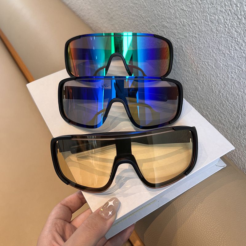 Lunettes de cyclisme d'extérieur à grand cadre en mercure noir givré, route d'alpinisme coupe-vent, lunettes de sport de vélo de montagne,_voghion.com
