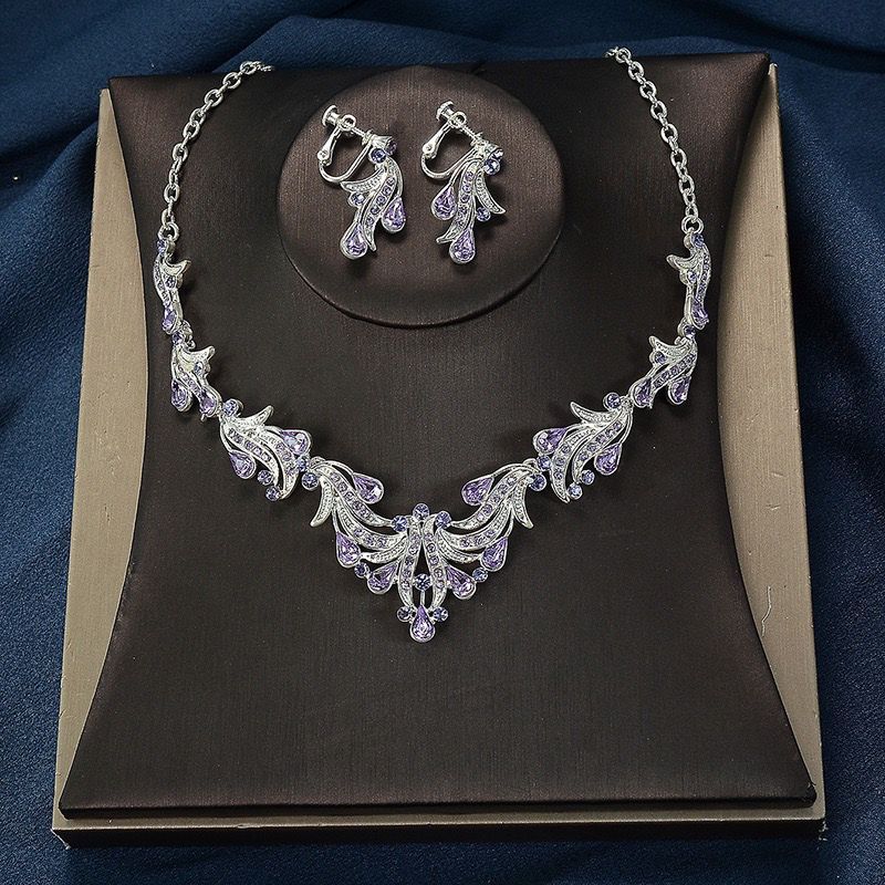 . Set accessori abito da sposa collana esagerata scintillante_voghion.com