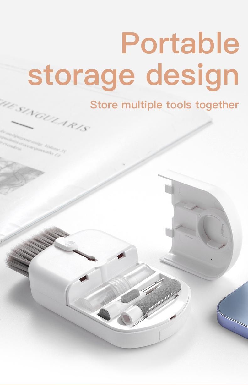 Zehn-in-Eins-Multifunktions-Reinigungsset für Profis, Computerkameras, Mobiltelefone, Kopfhörer, Tastaturen, Reinigungsbürsten, Kopfhörer,_voghion.com