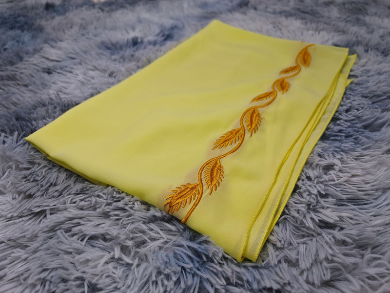 Damenmode Street Chiffon langes muslimisches besticktes rosafarbenes Rundhalskleid mit Hijab_voghion.com