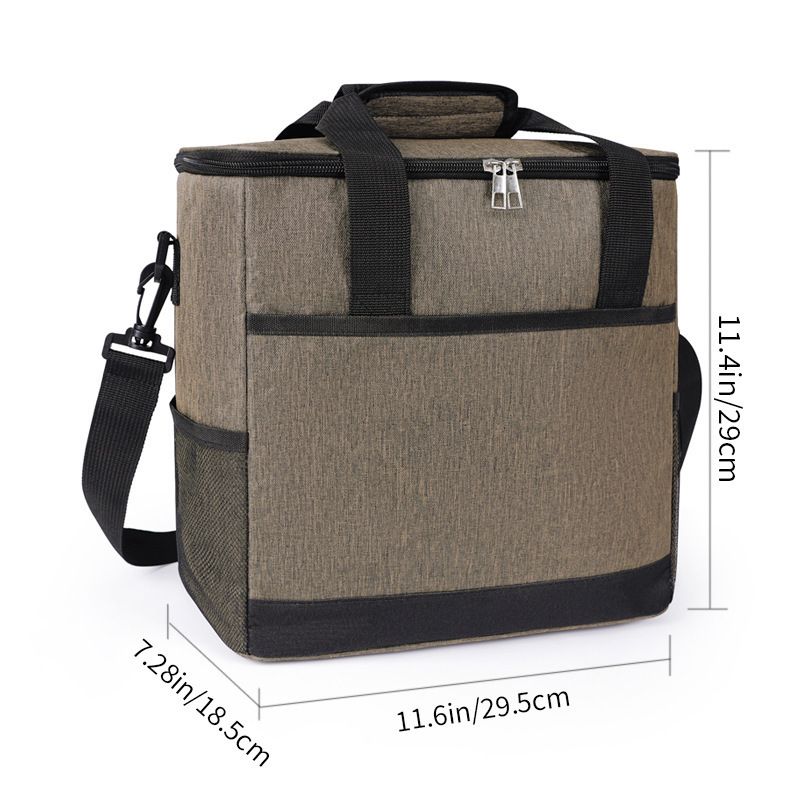 Tragbare multifunktionale Isoliertasche für Eis-Crossbody-Schulter-Picknick-Lunchbox mit großer Kapazität_voghion.com