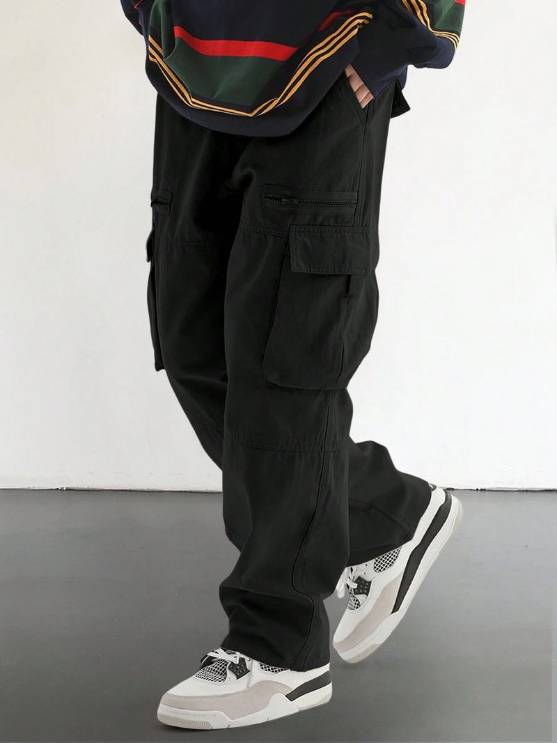 Pantalones cargo versátiles de estilo americano 2024 para hombre, de moda urbana._voghion.com