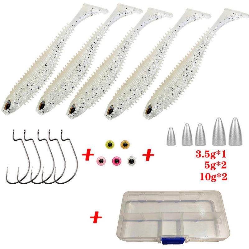 Fishing Lures Lure Soft Bait Set Texas Fishing Set Without Bottom Hanging Full Set_voghion.com