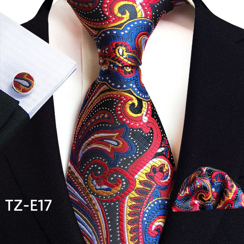 Acessórios de vestuário Paisley cintura flor gravata masculina bolso quadrado punho terno de três peças_voghion.com