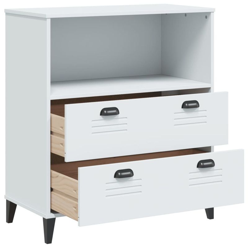 Bookcase VIKEN White 31.5"x15.7"x35.4" Engineered Wood_voghion.com