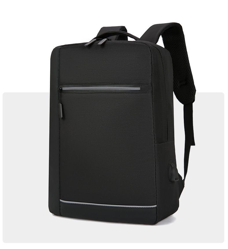 Borsa per computer da uomo di grande capacità, per il tempo libero, da lavoro, da viaggio, impermeabile, per studenti universitari, in tessuto Oxford, minimalista_voghion.com