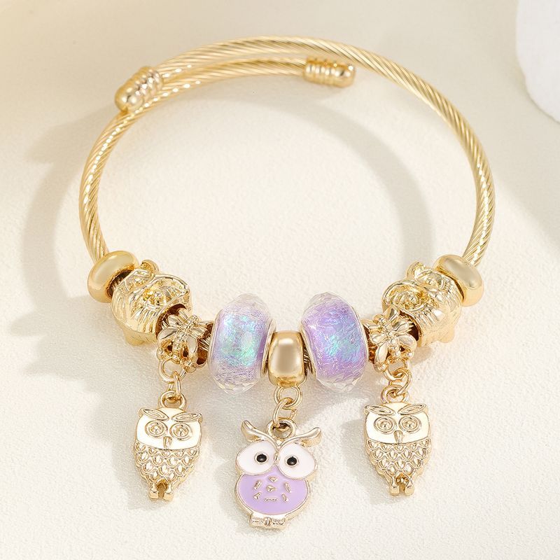 Pendentif amusant pour enfants en acier inoxydable doré avec goutte d'huile personnalisée et ouverture réglable,_voghion.com